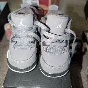 Nike Kids Gray Sneakers with White Accents
